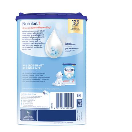 Nutrilon Content 1 Volledige Zuigelingenvoeding 0-6 Maanden 800 GR