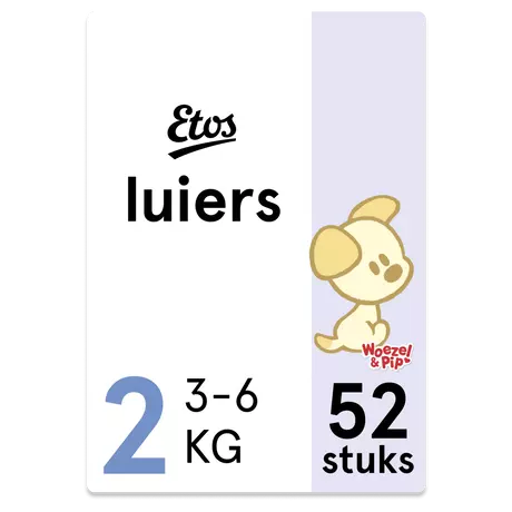 Etos Woezel & Pip Luiers Mini Maat 2 3-6 kg 156 stuks