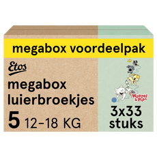 Etos Woezel & Pip Luierbroekjes Junior Megabox Voordeelpak Maat 5 12-18 kg 99 stuks