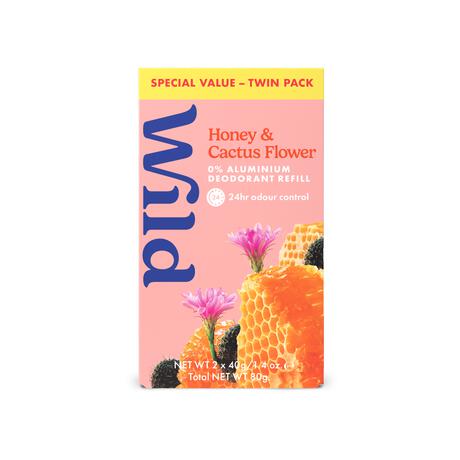 Wild Honey & Cactus Deodorant Refill Value Pack 80 gram&nbsp;