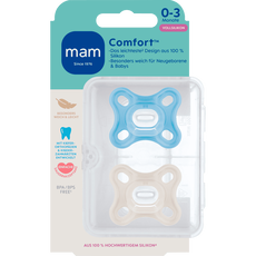 MAM Baby Comfort Fopspenen 0-3 maanden Blue 2 stuks