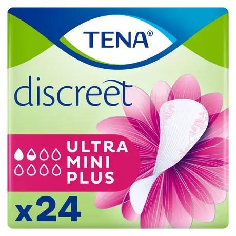 TENA Discreet Ultra Mini Plus Incontinentie Inlegkruisjes 24 stuks 