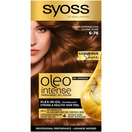 Syoss Oleo Intense Permanente Haarkleuring 6-76 Warm Koperblond/Cuivre Doré
