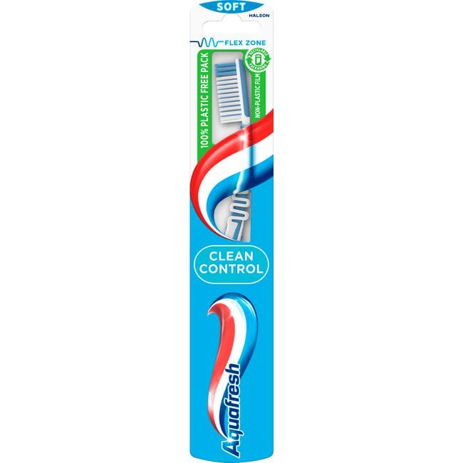 Aquafresh Clean Control Soft Tandenborstel - 1 stuk