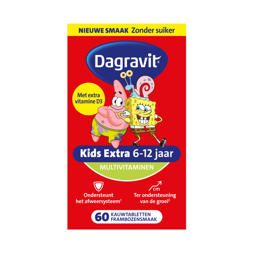 Dagravit Kids Multivitaminen Xtra 6-12 jaar 60 stuks