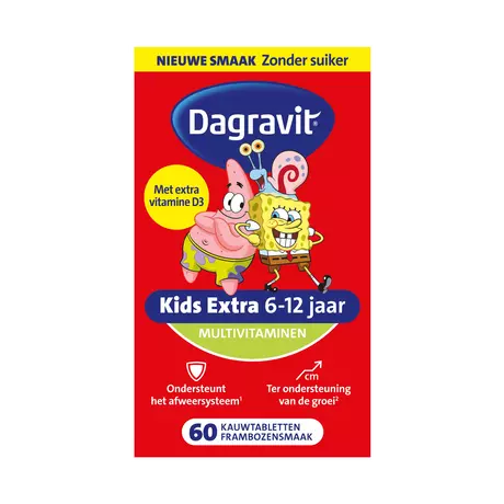 Dagravit Kids Multivitaminen Xtra 6-12 jaar 60 stuks
