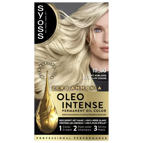 Syoss Oleo Intense  Permanente Haarkleuring 10-50 Licht Asblond