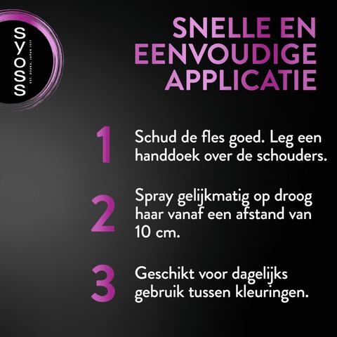 Syoss Uit Groeispray Zwart