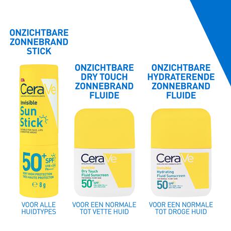 CeraVe Onzichtbare Zonnestick SPF50+ 8 gram