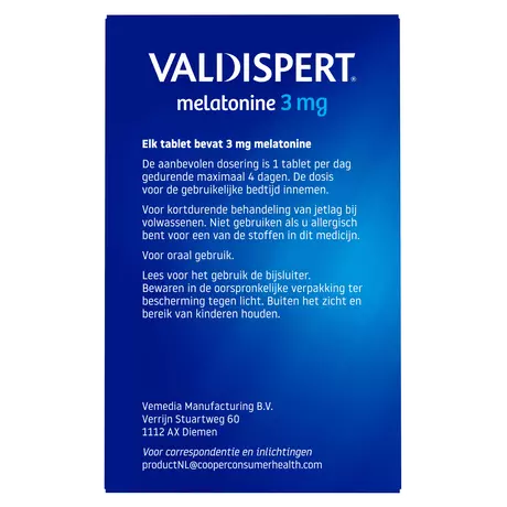 Valdispert Melatonine 3 MG 30 stuks