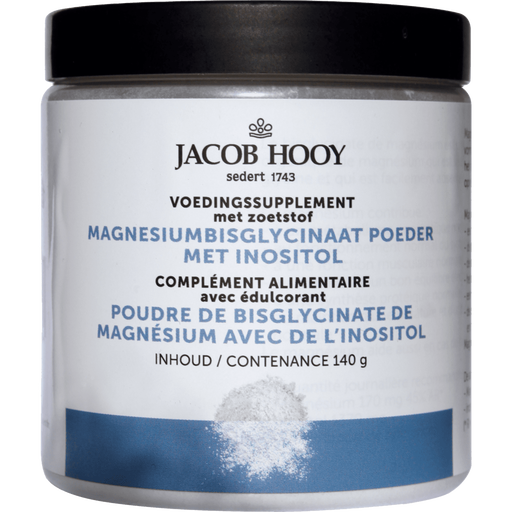 Jacob Hooy Magnesium Bisglycinaat Poeder 140 gram