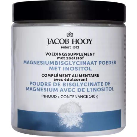 Jacob Hooy Magnesium Bisglycinaat Poeder 140 gram