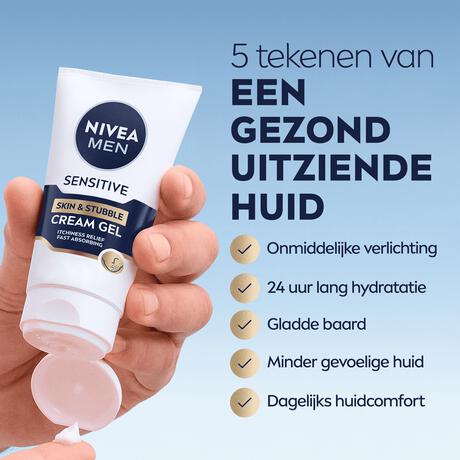 NIVEA Men Sensitive Huid & Stoppelbaard Gezichtsgel 50 ML