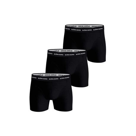 BJÖRN BORG Boxershorts Mannen 3-pack Zwart Maat L