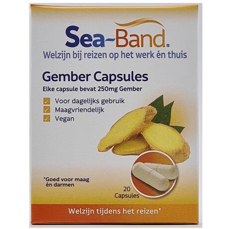 Sea Band Gember Capsules 20 stuks