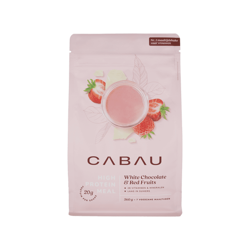 Cabau High Protein Meal White Chocolate Red Fruits 560 gram