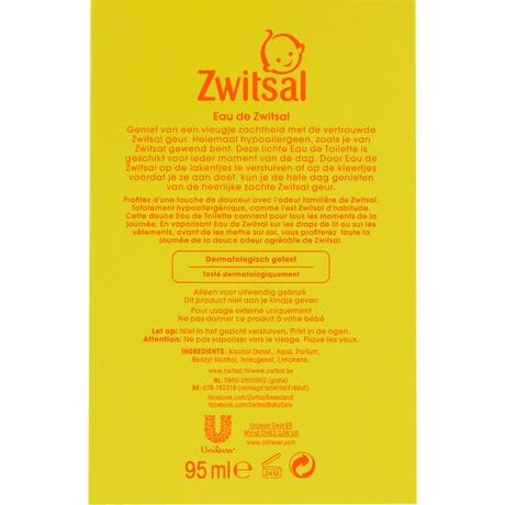 Zwitsal eau de toilette 95 ML