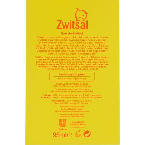 Zwitsal eau de toilette 95 ML