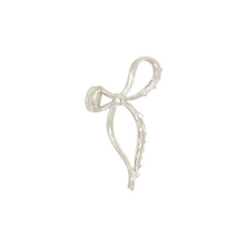 Splendid Haarklem Strik Zilver 1 stuk 