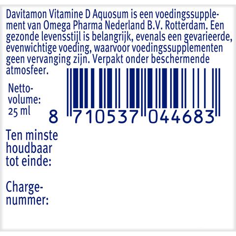 Davitamon Aquosum Vitamine D Druppels