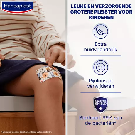 Hansaplast Sensitive Kids XL Wondpleister 10 stuks