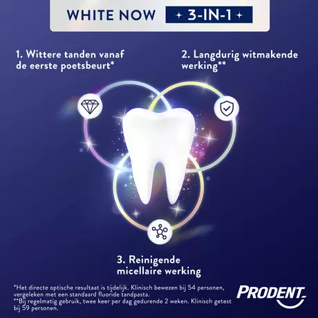 Prodent White Now 3-in-1 Fresh Kiss Tandpasta 75 ML