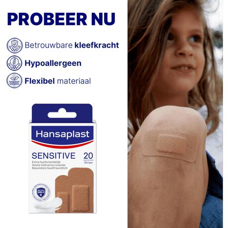 Hansaplast Sensitive Medium 20 stuks