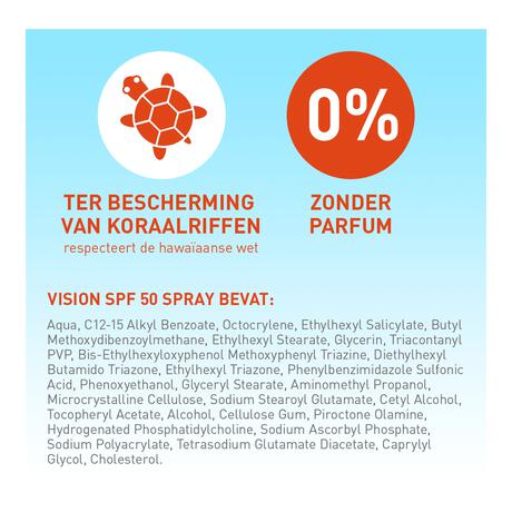 Vision Zonnebrand SPF50 Spray 180 ML