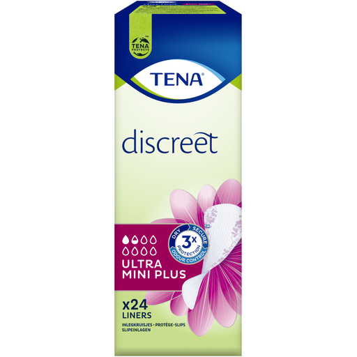 TENA Discreet Ultra Mini Plus Incontinentie Inlegkruisjes 24 stuks