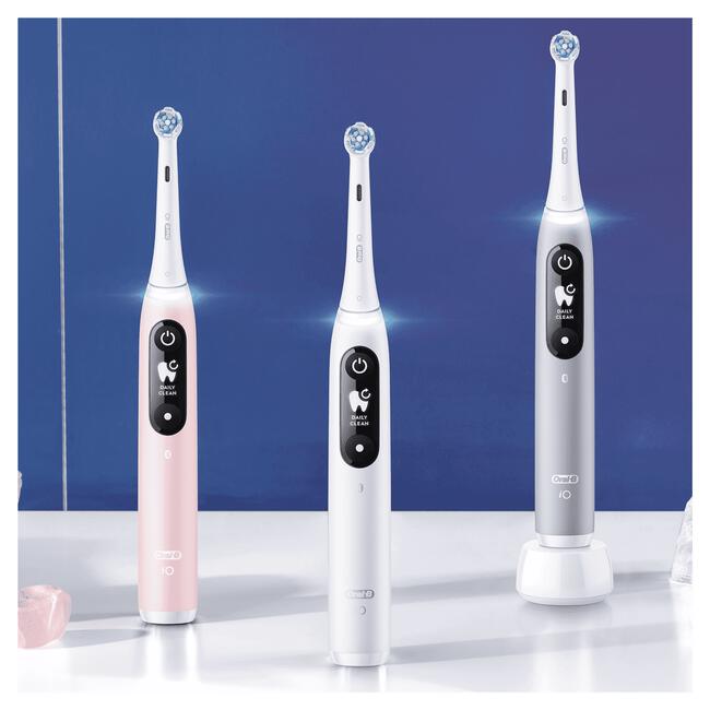 Oral-B iO 6 Wit & Roze 2 Elektrische Tandenborstels By Braun