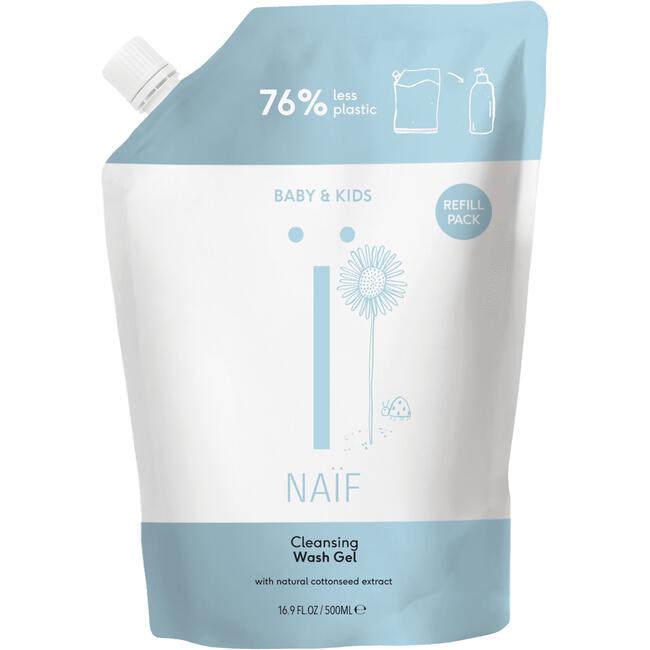 Naïf Baby & Kids Reinigende Wasgel Navulverpakking 500 ML