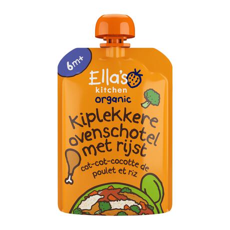 Ella's Kitchen Bio Kiplekkere Ovenschotel Rijst 130g 6+
