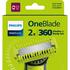Philips OneBlade 360 Vervangmesjes + Body kit - QP624/50
