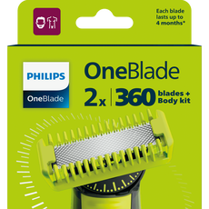 Philips OneBlade 360 Vervangmesjes + Body kit - QP624/50