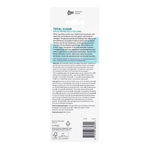 Etos Opzetborstel Total Clean 6 stuks