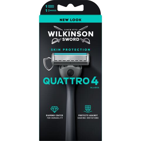 Wilkinson Sword Quattro Essential Sensitive Razor 1up
