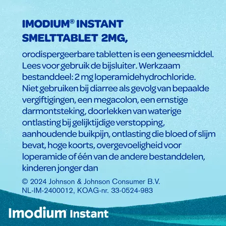 Imodium� Instant 2 MG Smelttabletten 10 stuks