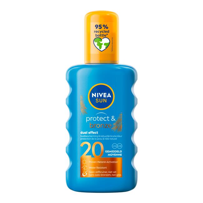 NIVEA SUN Zonnebrand Protect & Bronze Zonnespray SPF 20 200 ML