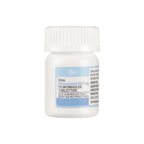 Etos Paracetamol 500mg Pot 24 stuks  
