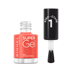 Rimmel SuperGel Nail Polish Lacquer Spiced Coral 047 12 ML