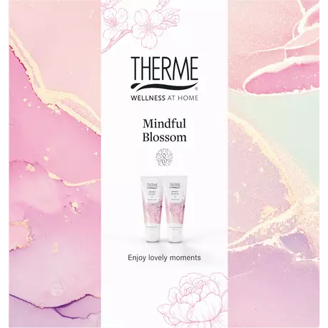 Therme Mindful Blossom Hand Balm + Shower Satin 75ml Geschenkset