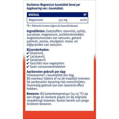 Davitamon Magnesium Pepermunt 60 stuks