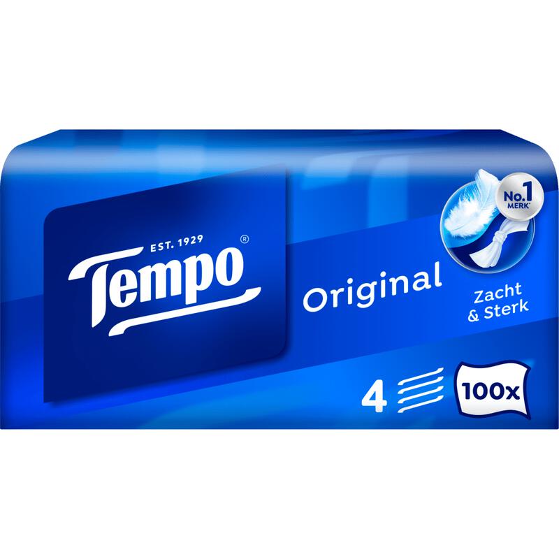 Tempo Original Box 4-Laags Zakdoekjes 100 stuks