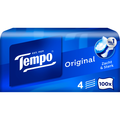 Tempo Original Box 4-Laags Zakdoekjes 100 stuks