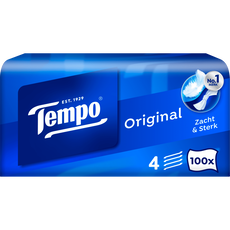 Tempo Original Box 4 Laags Zakdoekjes 100 stuks