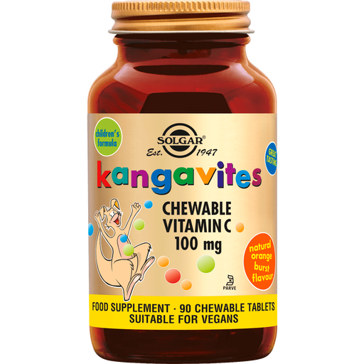 Solgar Kangavites Vitamine C 100 MG Kauwtabletten 90 stuks