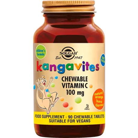 Solgar Kangavites Vitamine C 100 MG Kauwtabletten 90 stuks