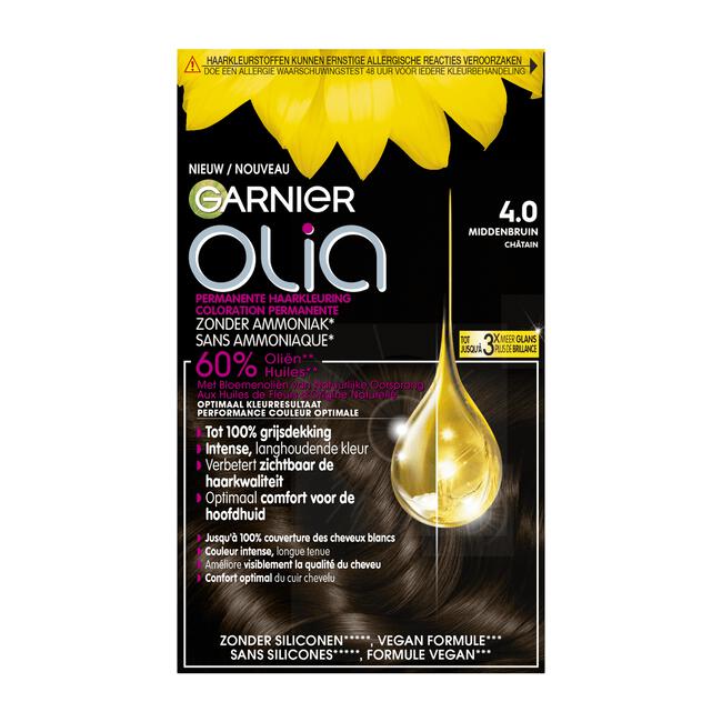 Garnier Olia Permanente Haarverf 4.0 Bruin