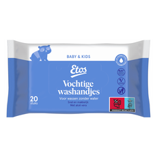 Etos Baby & Kids Vochtige Wegwerpwashandjes 20 stuks