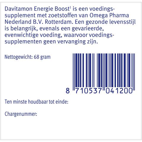 Davitamon Energie Boost Forte Kauwvitamines Bosvruchtensmaak